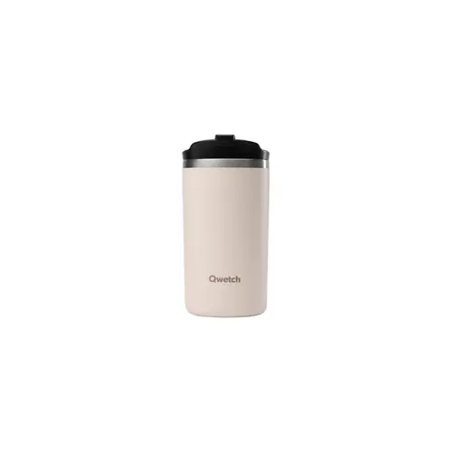 Mug de voyage isotherme Travel Mug en inox coloris beige sable Qwetch - 350 ml