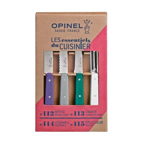 Coffret de 4 couteaux de cuisine coloris multicolore Opinel - 215 x 130 x 28 mm