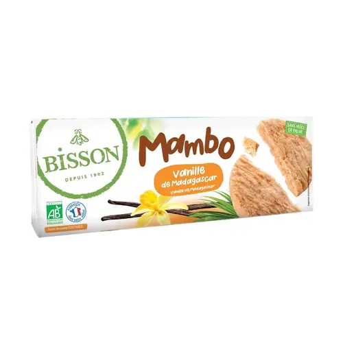 Biscuits bio vanille Bisson Mambo - 175 g