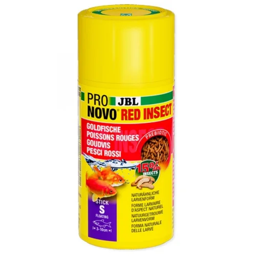 Alimentation poisson rouge insectes, JBL ProNovo Stick - 38g/100ml
