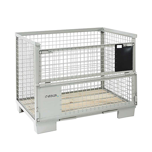 Caisse grillagée gerbable – Charge max 1500kg, CPM50