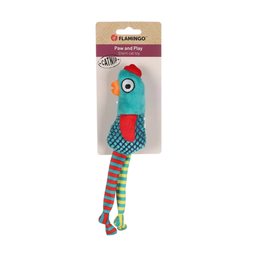JOUET POUR CHAT 'RAIBO' FLAMINGO® POULE VERT