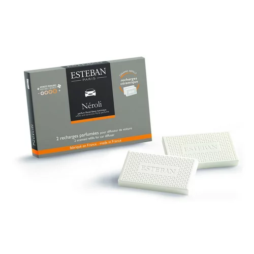 Recharge Néroli pour diffuseur de voiture Esteban - 2 céramiques