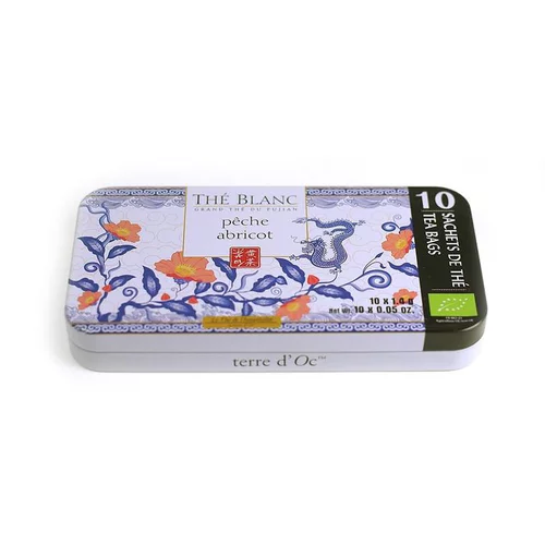 Thé nomade pêche abricot bio de Terre d’Oc – 10 x 1,4 g