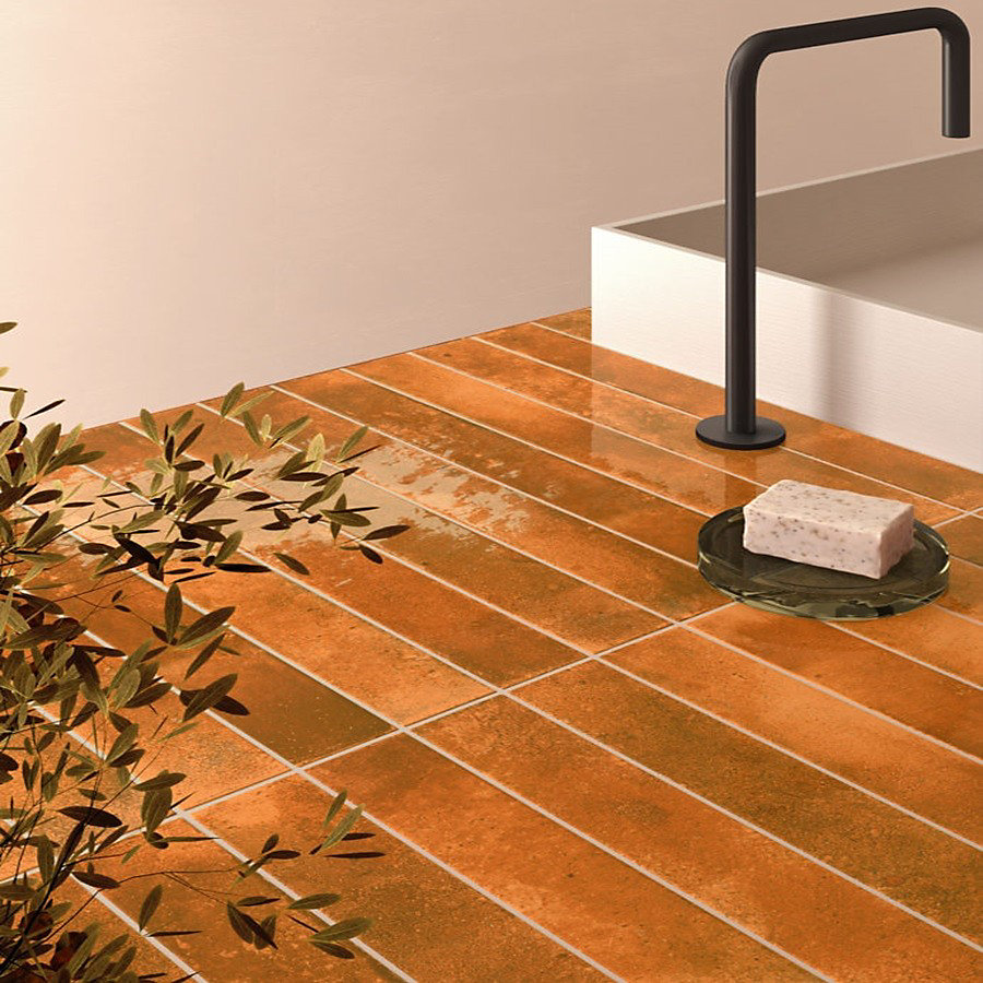 carrelage effet zellige 5 × 40 cm BALI GINGER