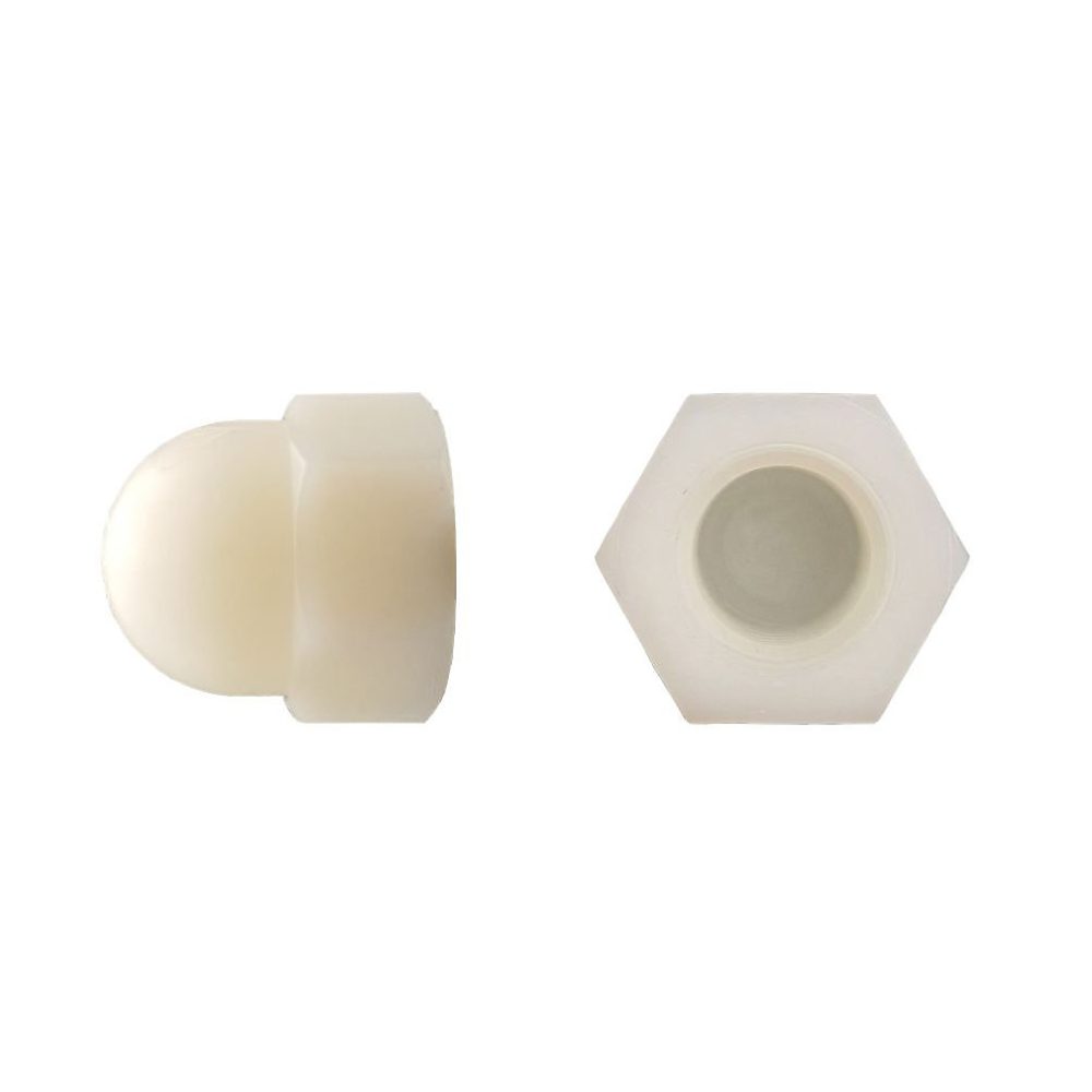 200 Ecrous Borgnes M4 mm – DIN 1587, Polyamide, D, Work