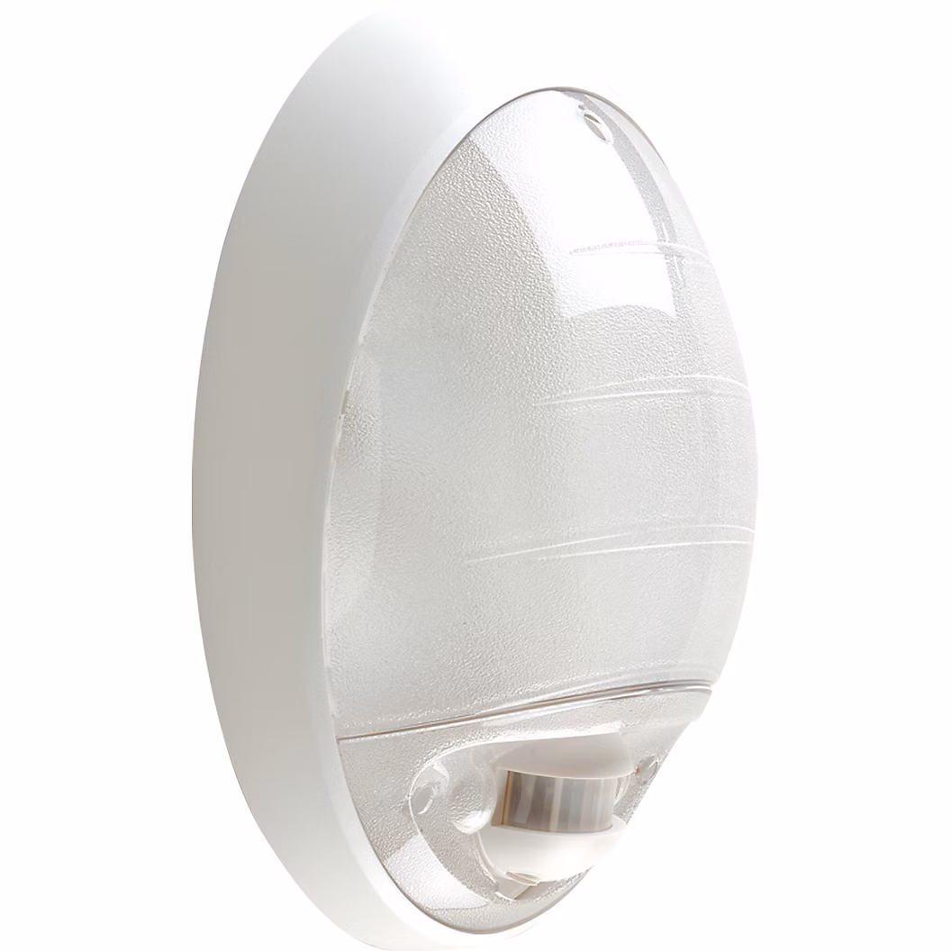 Applique Atoll ovale E27 sans source lumineuse infrarouge blanc – LEBENOID