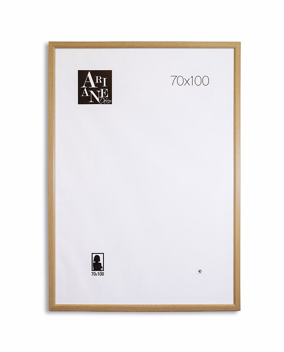 Cadre photo MDF effet chêne – Ariane Pixi, Cadre décoratif moderne 70 × 100 cm