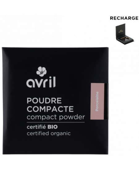 Avril - Poudre compacte Porcelaine certifiée Bio