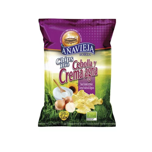 Chips crème aigre et oignons bio Anavejia - 100 g