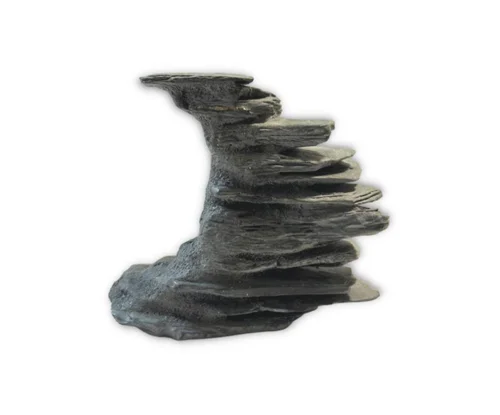 Décoration pour aquarium coloris gris Gioiashrimp OvooStone - Taille XS