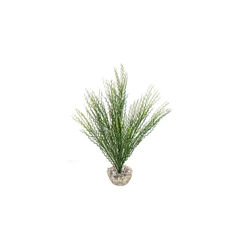 Herbe corail verte en plastique moyen modèle 22 cm