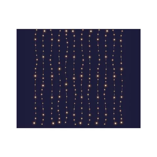 Rideau micro LED blanc chaud coloris blanc - 2 x 2 m
