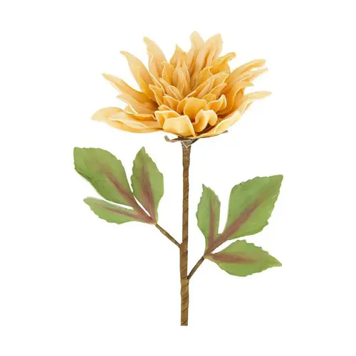 Fleur en mousse orange et jaune - Ø 25 x H 77 cm
