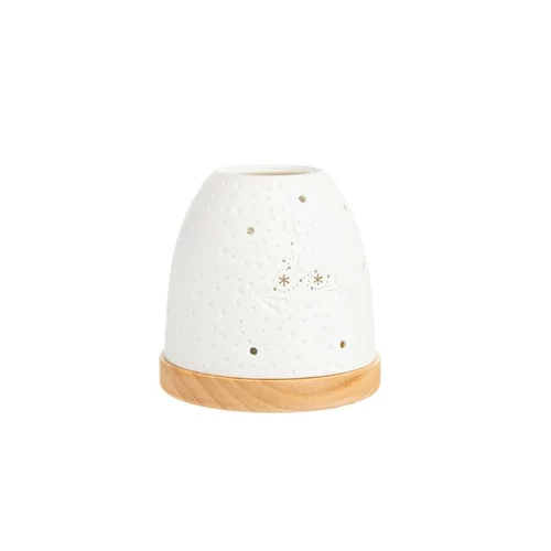Mini igloo renne coloris blanc en céramique