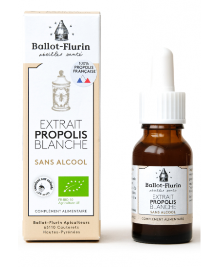 Ballot Flurin Extrait de Propolis blanche Sans Alcool 15 ml