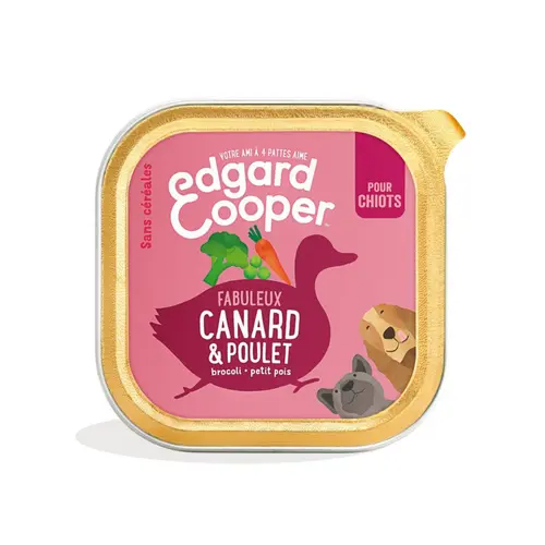 Pâtée pour chiot au canard et au poulet sans céréales Edgard & Cooper - 150 g