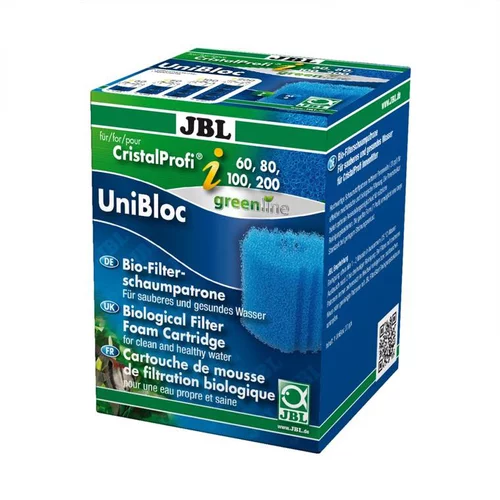 Cartouche de mousse de rechange pour filtre d'aquarium coloris bleu JBL UniBloc Cristal Profi i60/80/100/200