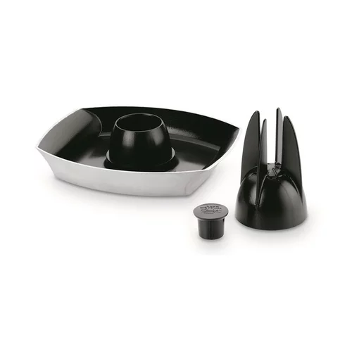 Support de cuisson pour poulet rôti Weber noir 24 x 20 cm