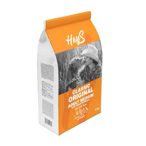 Croquette pour chien adulte de race moyenne au poulet Hays Classic - 3 kg