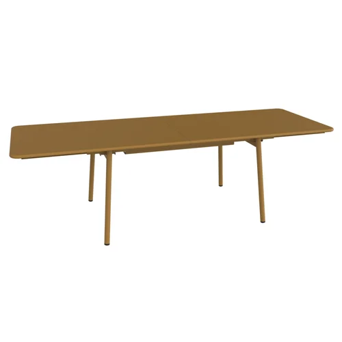 Table extensible Monceau coloris marron en acier Fermob - 165/255 x 74 cm