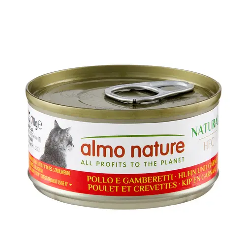Pâtée pour chat HFC Natural au poulet et crevettes Almo Nature - 70 g