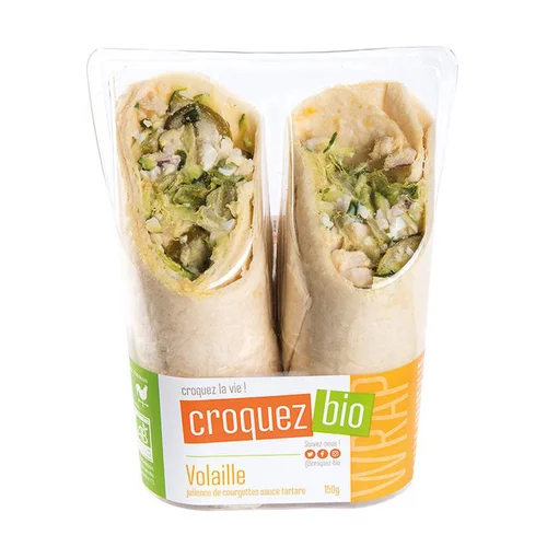 Wrap de volaille bio x 2 Étape bio - 150 g