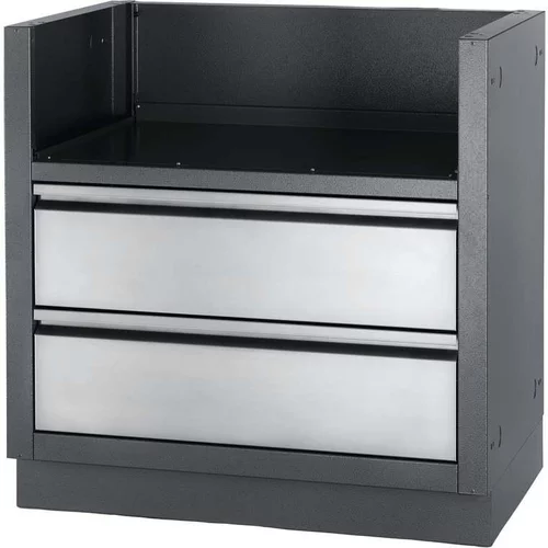 Meuble encastrable pour plancha coloris gris argent Napoleon