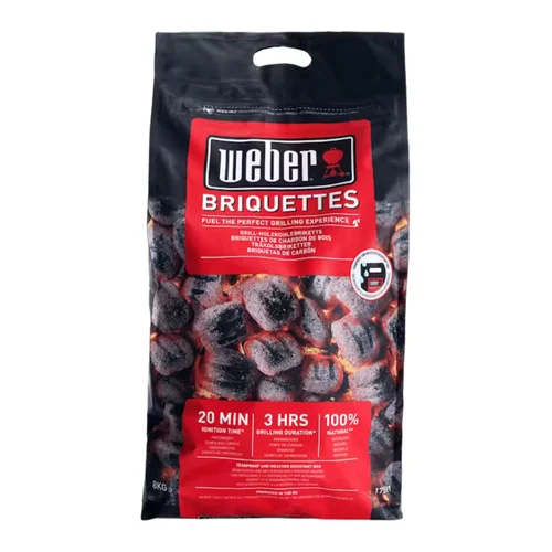 Briquettes de charbon de bois Weber - 8 kg