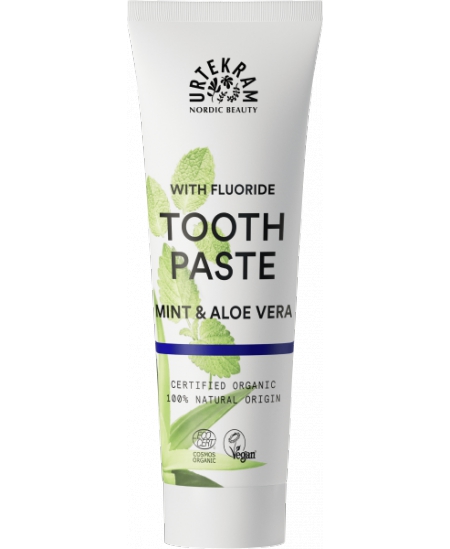 Urtekram - Dentifrice Menthe et Fluor - 75 ml