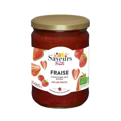 Confiture Extra de fraise bio - 660 g