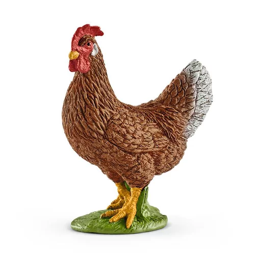 Figurine Poule Série Animaux de la ferme 4,2x2,5x5,5 cm