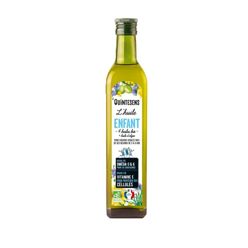 Bouteille d'huile enfant bio Quintesens - 250 ml