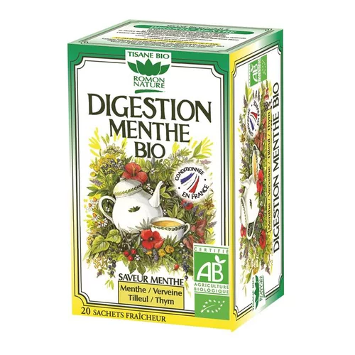 Tisane digestion menthe bio en boite de 32 g