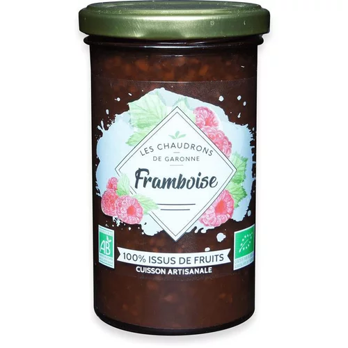 Préparation 100 % fruits bio framboises - 275 g