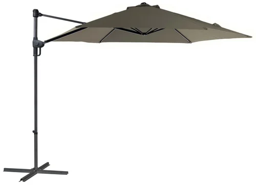 Parasol déporté rond en polyester - Ø 300 cm