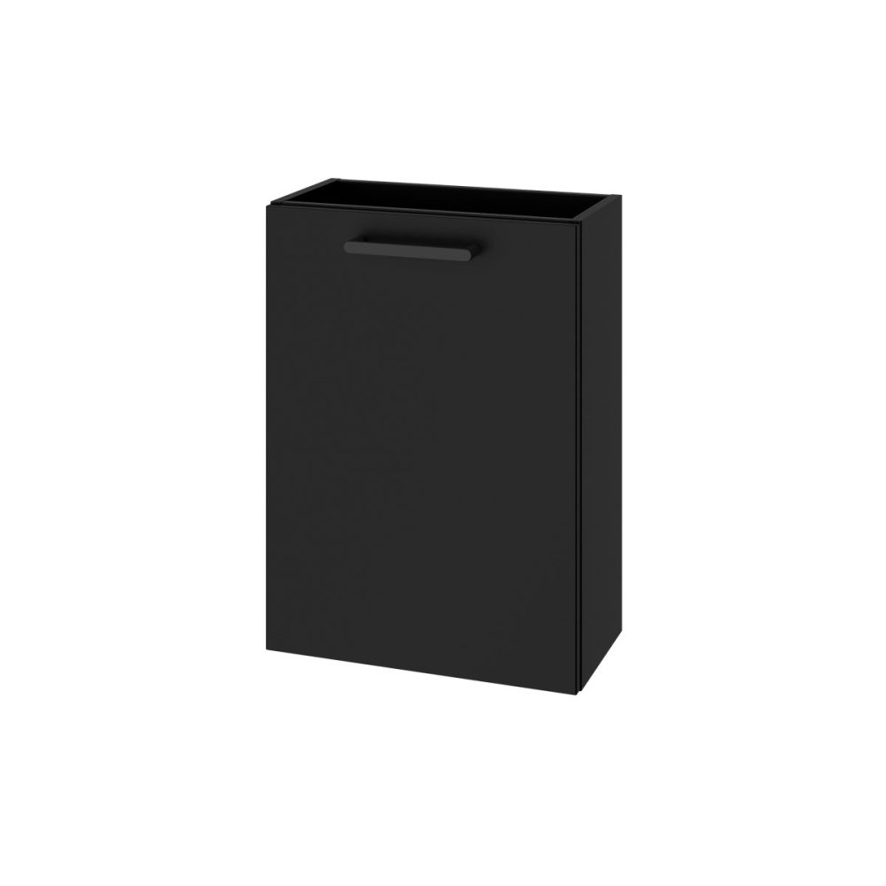 Meuble lave mains suspendu noir mat 1 porte l.43 – 5 x H.55 x P.23, 2 cm GoodHome Imandra