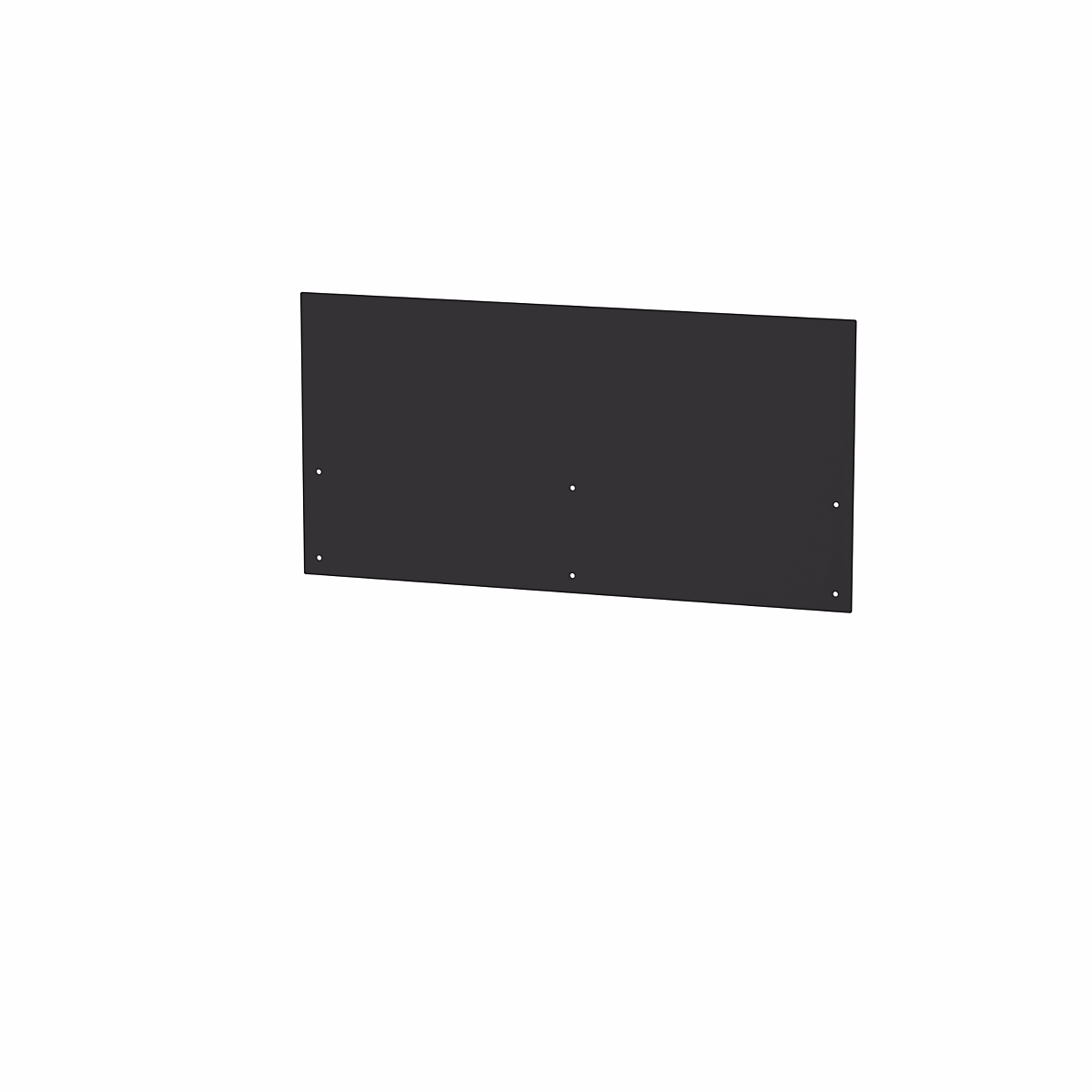 Habillage arrière pour cuisine extérieure noir crédence Le Marquier acier L.80x H. 40 – 4 x Ep. 10 cm