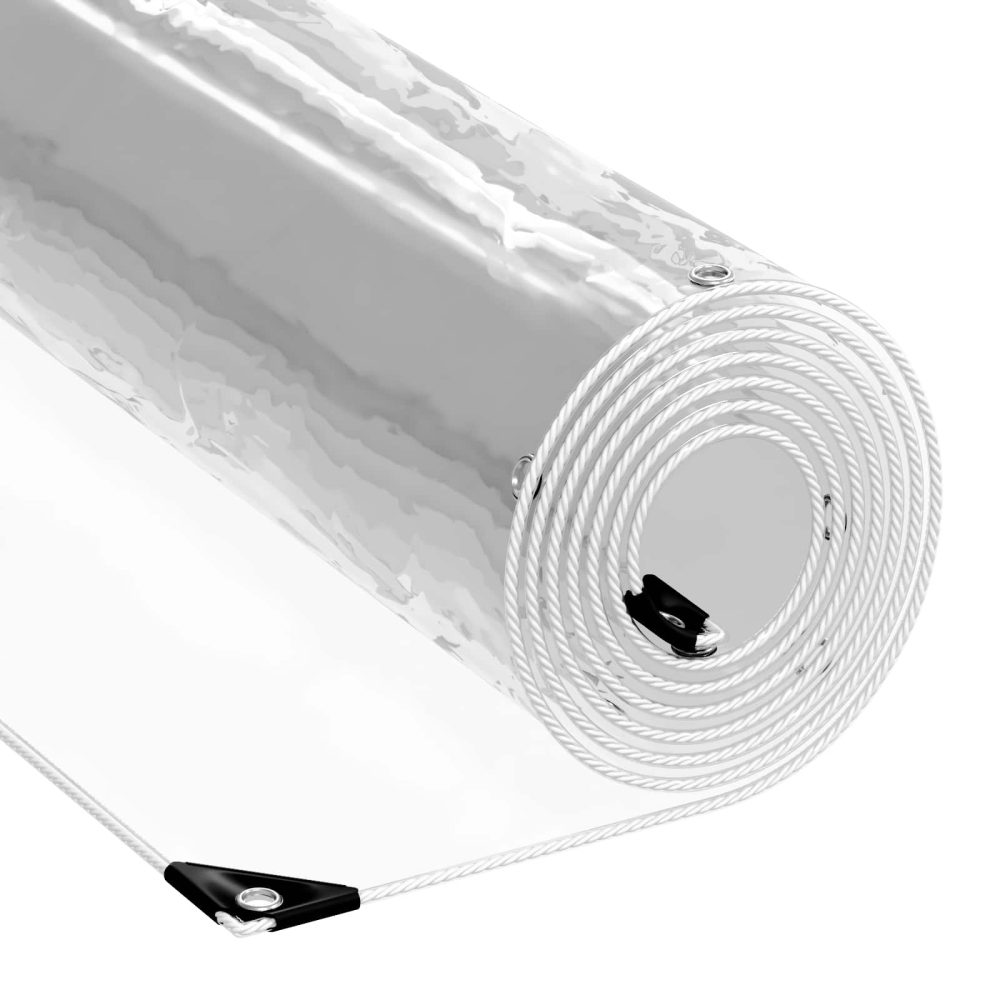 vidaXL Tarpaulin 350 gsm Transparent 1,5 x 20 m PVC – 20 m 1,5 m