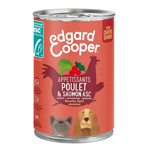 Pâtée pour chien Edgar & Cooper poulet-saumon - 400 g