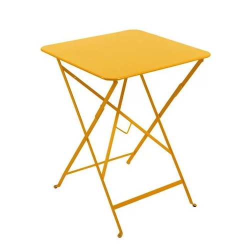 Table pliante Bistro coloris miel en acier Fermob - 57 x 57 x 74 cm