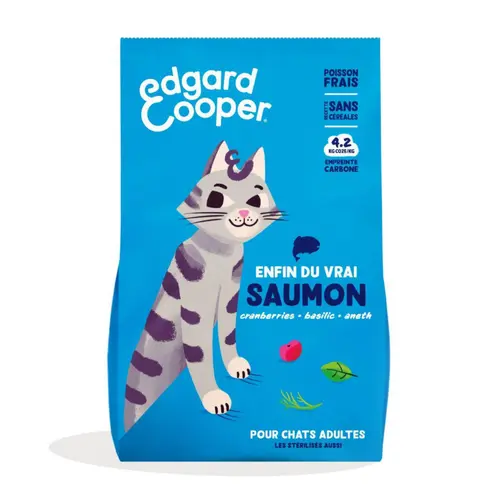 Croquettes pour chat adulte au saumon sans céréales Edgard & Cooper - 2 kg
