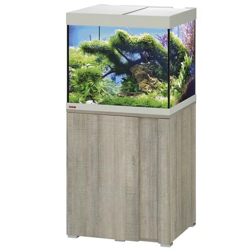 Aquarium avec meuble coloris chêne gris Eheim vivalineLED 150L