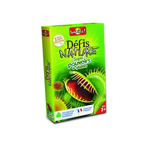 Jeu de cartes Défis nature - Super pouvoir des plantes Bioviva Éditions