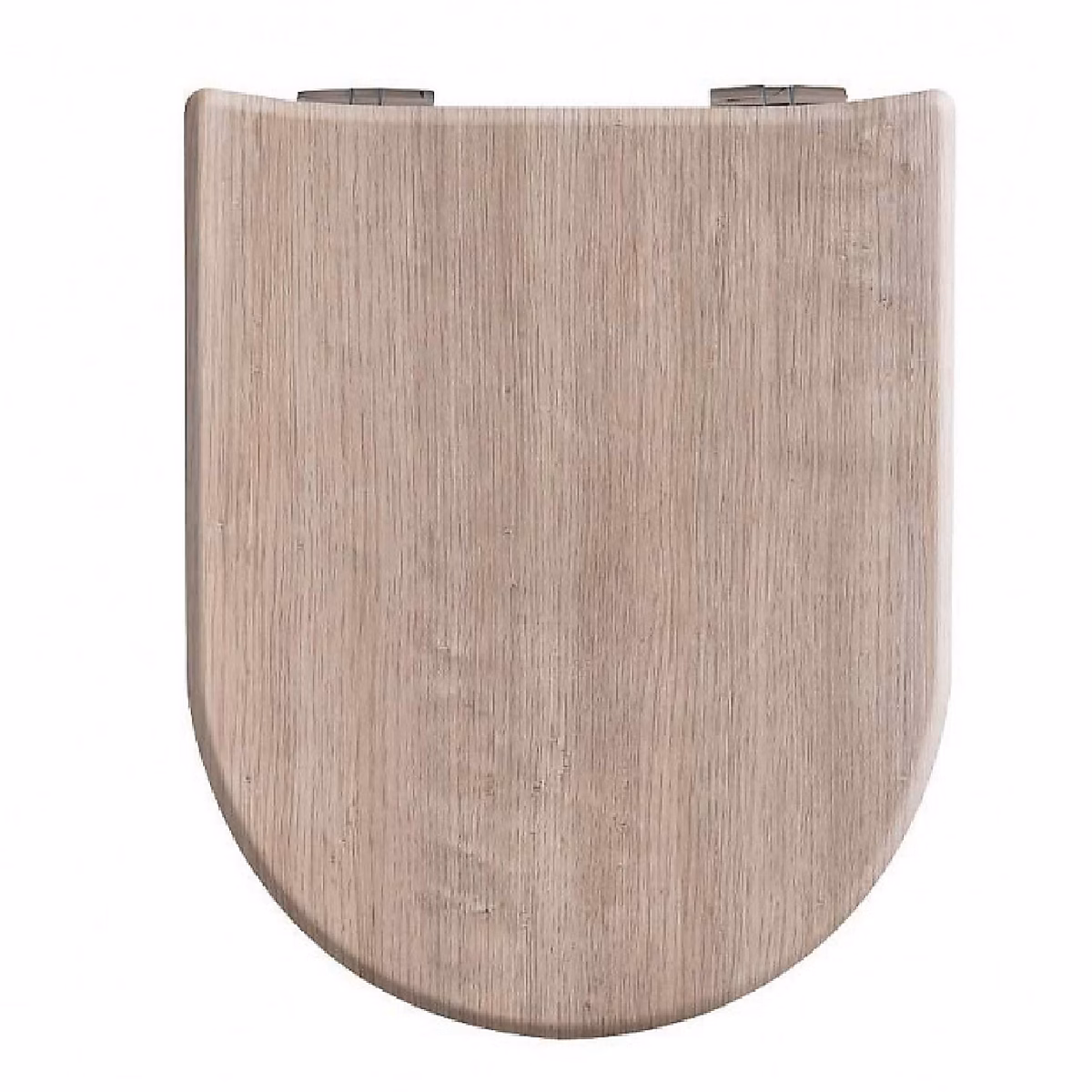 Abattant easy clip avec descente assistée – – Effet bois (38x49.5 cm, Beige)