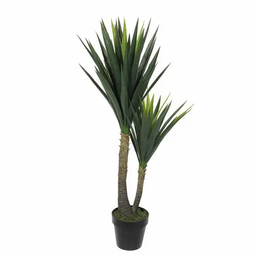 Plante artificielle Yucca en pot coloris vert - Ø 60 cm x 120 cm
