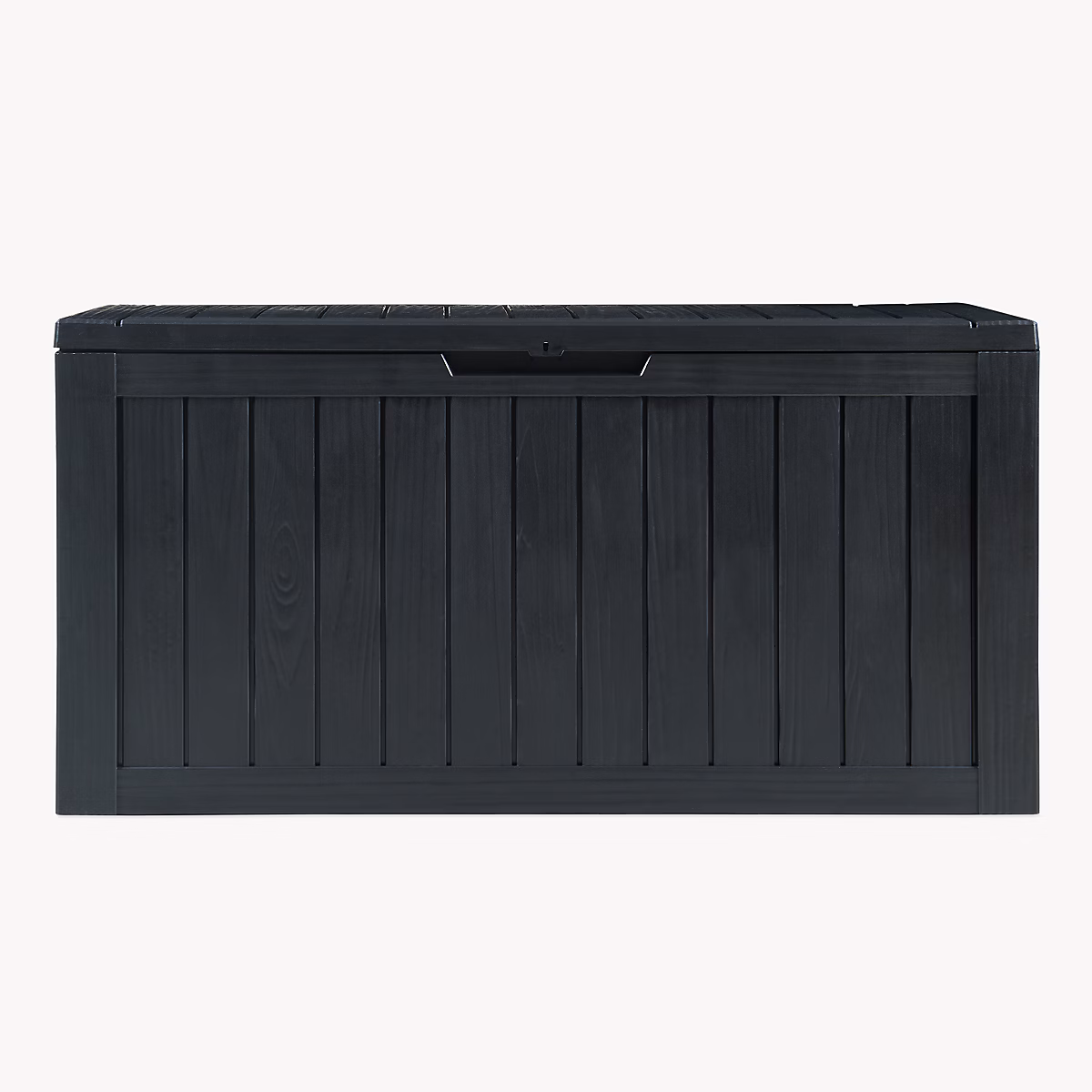 Coffre de rangement de jardin Vades 117 × 47 × 59 cm noir effet bois casa.pro