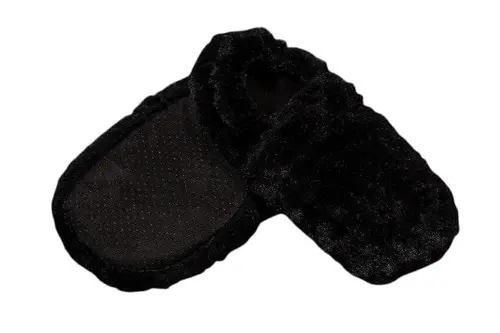 Bouillotte chausson coloris noir en grains de blé et fleurs de lavande L'Artisan du bien-être - Taille unique