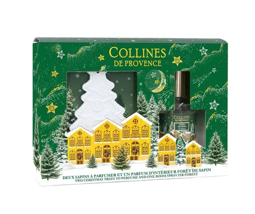 Coffret parfum d’intérieur et 2 céramiques Collines de Provence Forêt de sapin - 50 ml