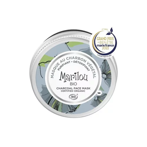 Masque détox au charbon en pot Marilou bio - 75 ml